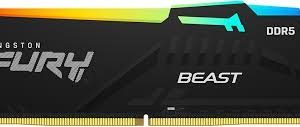 ז. לנייח KINGSTON FURY BEAST RGB 32GB DDR5 6000MHZ CL36 EXPO/XMP