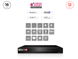 מכשיר הקלטה Provision NVR 16400PFAN POE Up to 12MP 4K 2TB disk 1U