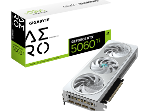 כרטיס מסך Gigabyte GeForce RTX 5060 Ti AERO OC 8GB White