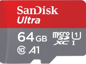 כרטיס זכרון SanDisk 64GB Ultra microSDXC UHS-I Up to 140MB/s C10