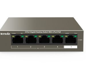 מתג לא מנוהל Tenda 5 Port With 4 PORT POE Gigabit Switch 63W