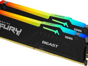 ז.לנייח Kingston Fury Beast BLACK RGB 64GB 2X32GB DDR5 6K Mhz C36